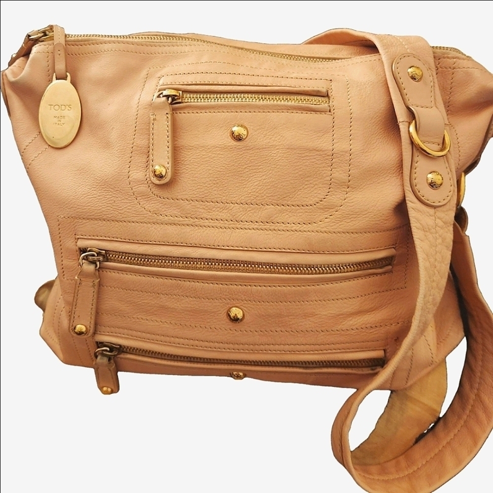 Tod's Vintage Leather Satchel - Shoulder Bag Light Pink